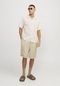 Jack & Jones Erkek Beli Lastikli Düz Renk Chino Sort - Karl Aaron 12253026 Fields Of Rye