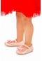Kiko Kids Cırtlı Fiyonklu Kız Çocuk Babet Ayakkabı Ege 200 Pudra