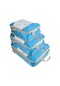 Sıkıştırma Bagaj Paketleme Düzenleyici Çantalar Seyahat Aksesuarları Göl Mavisi