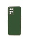 Tecno - Oppo A54 4g - Kılıf Parlak Renkli Bark Silikon Kapak - Koyu Yeşil