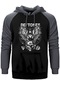 Deftones Diamond Eyes Gri Renk Reglan Kol Kapşonlu Sweatshirt Gri