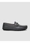 %100 Hakiki Deri Gri Tokalı Erkek Loafer-gri Gri