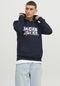 Jack & Jones Logolu Kapüşonlu Sweatshirt - Dust 12240214 Navy Blazer