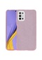 Noktaks - Samsung Galaxy Uyumlu Galaxy A03s - Kılıf Simli Koruyucu Shining Silikon - Pembe