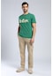 Londonlogo Erkek O Yaka T-shirt-19796 YESIL Yeşil