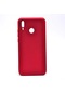 Mutcase - Huawei Uyumlu Y9 2019 - Kılıf Mat Renkli Esnek Premier Silikon Kapak - Kırmızı