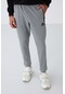 Tommy Life Gri Melanj Fermuar Cepli Standart Kalıp Jogger Erkek Eşofman Alt - 84651 GB MELANJ