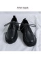 Ikkb İlkbahar Ve Sonbahar Erkek Büyük Beden Rahat Ayakkabılar Koyu Siyah