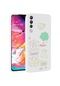 Noktaks - Samsung Galaxy Uyumlu Galaxy A50 / A50s - Kılıf Kabartma Figürlü Parlak Toys Silikon Kapak - Beyaz