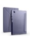 Kilifone - Galaxy Uyumlu Galaxy Tab A8 10.5 Sm-x200 2021 - Kılıf Kalem Bölmeli Stand Olabilen Origami Tri Folding Tablet Kılıfı - Mor