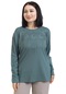 Yeni Sezon 2023 Kadın Orta Yaş Ve Üzeri Viskoz Taş İşlemeli Modelli Lüks Anne Penye Bluz 23704-mint Yeşili