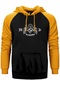 Machine Head Classic Crest Sarı Renk Reglan Kol Kapşonlu Sweatshirt
