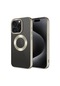 Mutcase - İphone Uyumlu İphone 15 Pro - Kılıf Tek Kamera Çerçeveli Tatlı Sert Omega Kapak - Titanyum