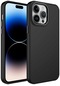 iPhone Uyumlu 13 Pro Kılıf Metal Çerçeve Hassas Butonlu Renkli Içi Kadife Kilifi Kapak Luna - Siyah