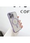 Magsafe Kılıf İçin Lüks Kaplama İphone Uyumlu 15 14 11 13 12 Pro Max Kablosuz Şarj Light Purple For İphone Uyumlu 12pro Max Light Purple