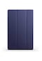 Mutcase - Galaxy Uyumlu Galaxy Tab A8 10.5 Sm-x200 2021 - Kılıf Smart Cover Stand Olabilen 1-1 Uyumlu Tablet Kılıfı - Lacivert