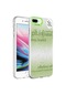 Noktaks - İphone Uyumlu İphone 8 Plus - Kılıf Koruyucu Mermer Desenli Marbello Kapak - Yeşil