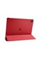 Mutcase - İpad Uyumlu İpad Pro 12.9 2022 M2 - Kılıf Smart Cover Stand Olabilen 1-1 Uyumlu Tablet Kılıfı - Kırmızı