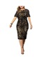 Bodycon Elbise Payetli Parlak Yaz Flört İçin Şık Köpüklü Örgü Siyah & Altın