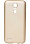 Kilifone - Lg Uyumlu K8 - Kılıf Mat Renkli Esnek Premier Silikon Kapak - Gold