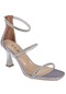 Pullman Taşlı Arkadan Fermuarlı Kadın Topuklu Ayakkabı Pnt-448138 Gümüş-gümüş