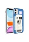 Mutcase - İphone Uyumlu İphone 11 - Kılıf Kenarlı Renkli Desenli Elegans Silikon Kapak - No4