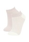 Defacto Kadın 2li Pamuklu Patik Çorap A4947axnspn250
