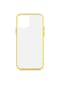 Noktaks - iPhone Uyumlu 12 Mini - Kılıf Arkası Mat Buzlu Kenarı Renkli Düğmeli Fri Silikon - Sarı