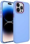iPhone Uyumlu 13 Pro Kılıf Metal Çerçeve Hassas Butonlu Renkli Içi Kadife Kilifi Kapak Luna - Lila