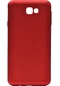 Ekılıf - Samsung Galaxy J7 Prime Uyumlu Kılıf Mat Soft Premier Silikon Kapak - Kırmızı