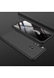 Mutcase - Huawei Uyumlu Y9 Prime 2019 / Y9 2019 - Kılıf 3 Parçalı Parmak İzi Yapmayan Sert Ays Kapak - Siyah