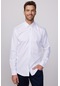 Tudors Modern Fit %100 Pamuk Armürlü Premium Beyaz Erkek Gömlek-28376-beyaz