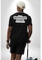 Başıma Güzel Şeylerde Gelsin İstiyorum Mesela Mermi Yazılı Pamuklu Unisex Oversize Sırt Dijital Baskılı Siyah T-shirt Siyah