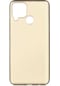 Ekılıf - Realme C15 Uyumlu Kılıf Mat Soft Premier Silikon Kapak - Gold