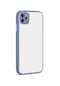 Noktaks - iPhone Uyumlu 12 Pro Max - Kılıf Arkası Buzlu Renkli Düğmeli Hux Kapak - Koyu Yeşil