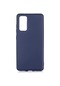 Kilifone - Samsung Uyumlu Galaxy S20 Fe - Kılıf Mat Renkli Esnek Premier Silikon Kapak - Lacivert