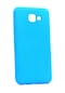 Kilifone - Samsung Uyumlu Galaxy A8 2016 - Kılıf Mat Renkli Esnek Premier Silikon Kapak - Mavi
