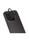 Forzacase İphone 15 Pro İle Uyumlu Kamera Camı Lens Koruyucu Halka Seti - Fc381 Siyah