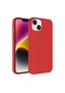 Noktaks - iPhone Uyumlu 13 - Kılıf Kablosuz Şarj Destekli Plas Silikon Kapak - Kırmızı