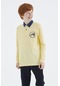 Tommy Life Sarı Polo Yaka Erkek Çocuk T-shirt - 11172 Sarı
