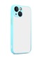 Kilifone - İphone Uyumlu İphone 13 Mini - Kılıf Arkası Buzlu Renkli Düğmeli Hux Kapak - Turkuaz