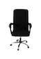 Siyah Su Geçirmez  Sandalye Kapak Ofis Koltuğu Sandalyeleri Için  Slipcovers L