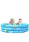 Ev Kapalı Ve Açık Çocuk Yuvarlak Üç Yüzük Şişme Yüzme Havuzu Top Havuzu, : 90 X 30cm Mavi Yıldız İttifakı