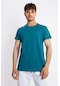 Adam Boxes O-yaka Cepli T-shirt Bolsillo - Göl Yeşili-petrol Yeşili