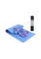Ranyeek Tomshoo Mavi Tpe Yoga Matı 183x61x0.6cm - Vücut Hizalama Çizgileri, İki Yönlü Kaymazsız, Taşınabilir Set Çantası Ve Kayış İle Mavi