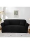 Siyah Elastik Kanepe Kapakları Oturma Odası İçin Geometrik Koltuk Örme Mısır Izgara Kumaş Kanepe Slipcovers Sandalye Koruyucu Ev Dekor 1 Seat 90-140cm