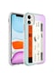 Mutcase - İphone Uyumlu İphone 12 - Kılıf Kenarlı Renkli Desenli Elegans Silikon Kapak - No1