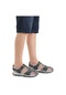Kiko Kids Erkek Çocuk Sandalet Arz 2399 Gri Kamuflaj Gri