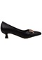 M2s Siyah Fındık Topuk Kadın Klasik Ayakkabı-siyah