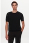 Twn Slim Fit Siyah Düz Örgü T-Shirt 1Ef060638904M